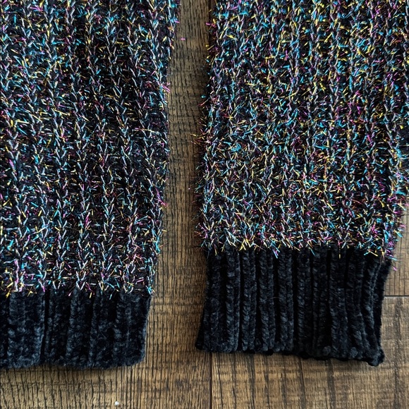 Anthropologie Molly Bracken Holiday/festive Multicolor Knit Sweater size M/L - Picture 3 of 9